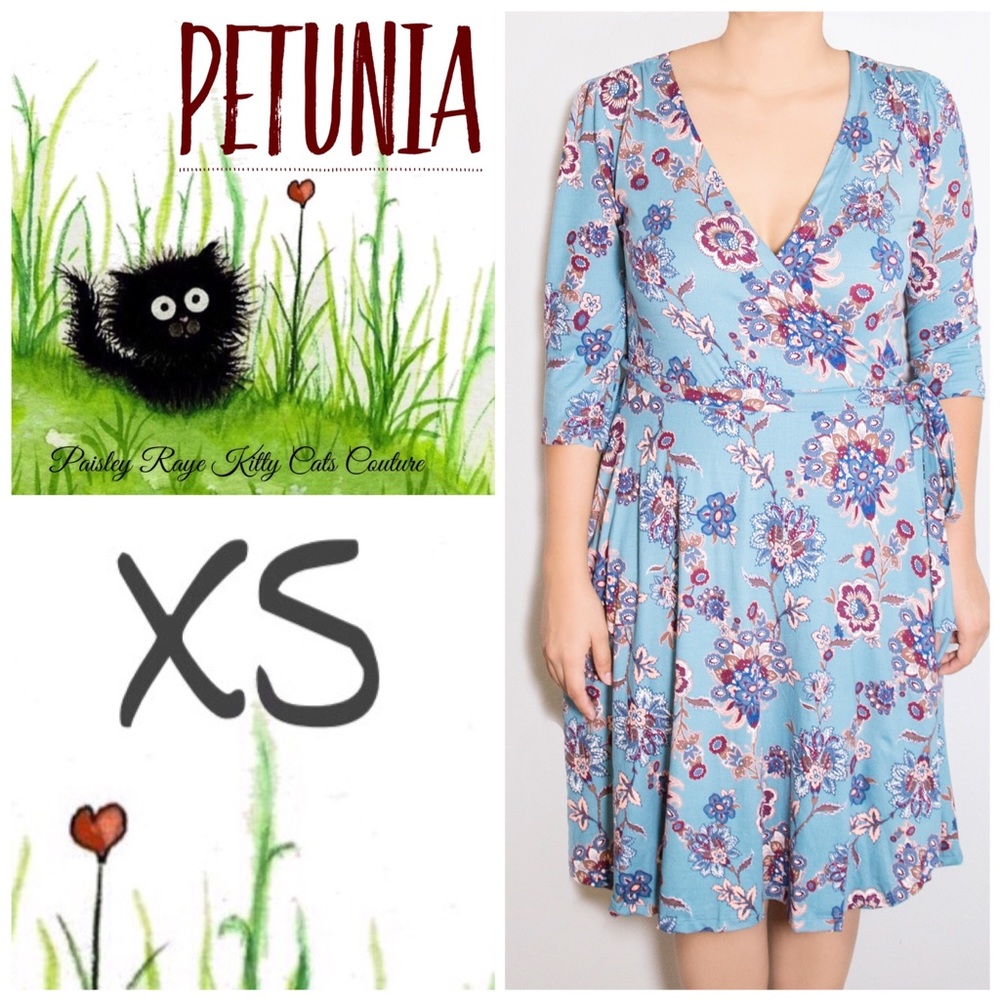 Classic Wrap Dress by Paisley Raye, XS. Teal.